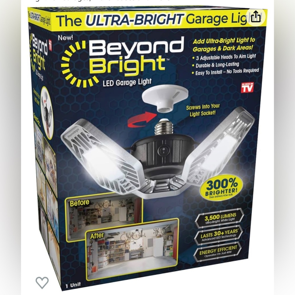 Ontel Beyond Bright LED Ultra-Bright Garage or anywhere Light